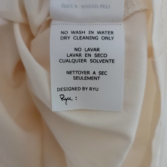 Ryu Top Small Cream Lace Knit Sleeveless Tank Boho Peasant Flowy Hi Low Hem Y2K - Picture 8 of 10